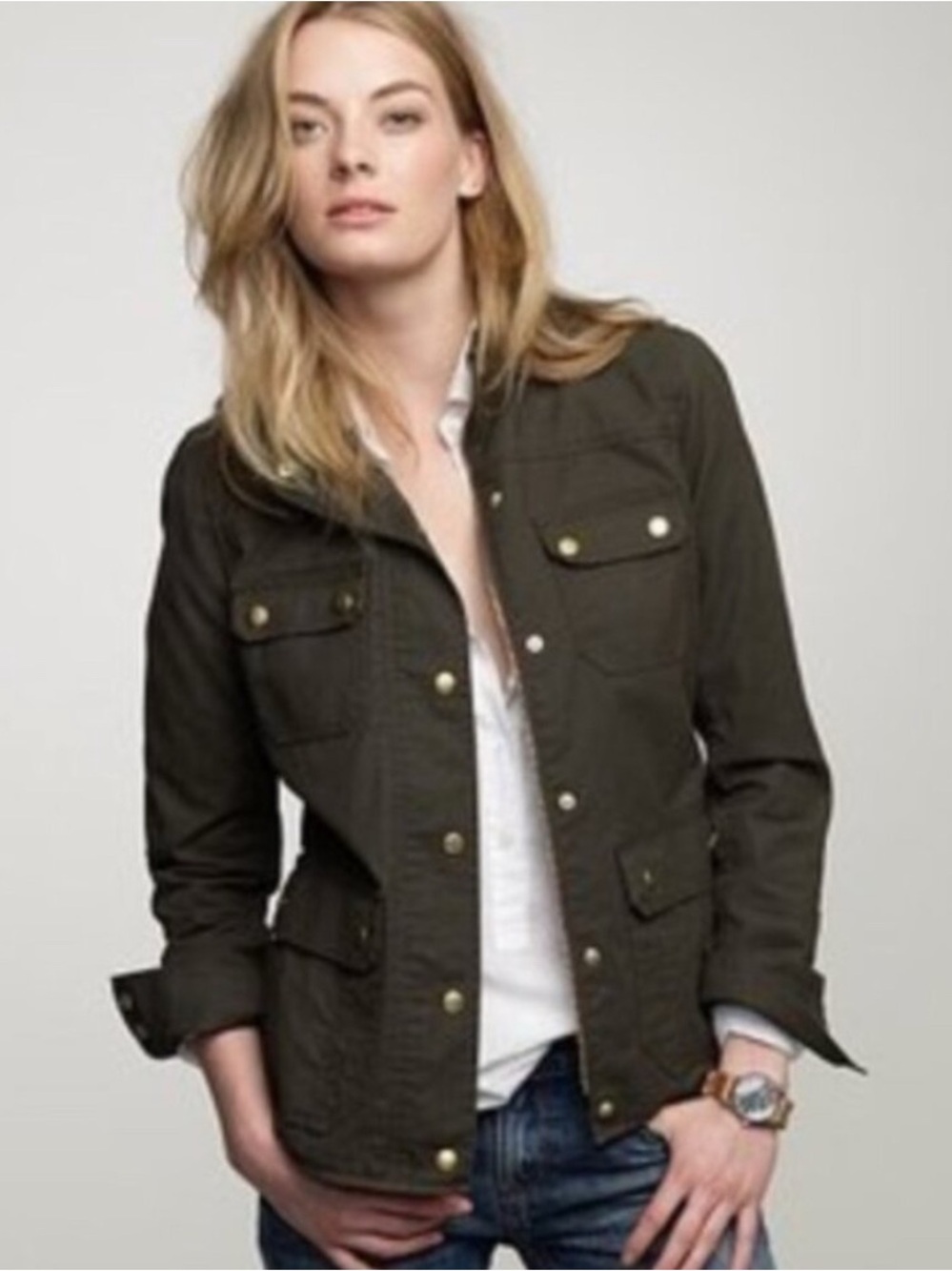 J Crew Relaxed Boyfriend Field Jacket Size Small
